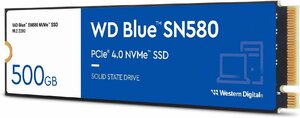 Western Digital ウエスタンデジタル 内蔵SSD 500GB WD Blue SN580 (読取り最大 4,000MB/秒) M.2-2280 NVMe WDS500G3B0E-EC