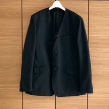 COMME des GARCONS HOMME 22SS ノーカラージャケット コムデギャルソン オム YI CDG PLUS DEUX SHIRT BLACK PLAY eye JUNYA WATANABE MAN_画像4