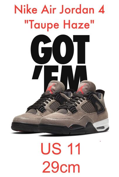 NIKE AIR JORDAN 4 RETRO TAUPE HAZE 29cm 新品未使用