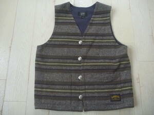 SURREAL シュルリアルベスト【M】RINGER / BLANKET VEST・ウールベストUSED・中古品