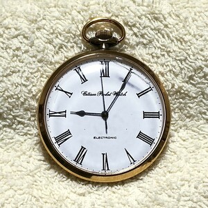 CITIZEN シチズン Pocket Watch ポケットウォッチ ELECTRONIC エレクトロニック 4-375092K 懐中時計 不動品