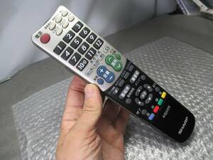 【■ SHARP シャープ テレビリモコン GA696WJSA 動作確認済み　動作OK　送料185円】★ 