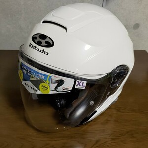 OGK KABUTO ASAGI XL パールホワイト 2017年式 ヘルメット　白