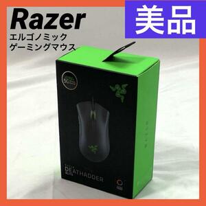 【美品】Razer（レイザー）DeathAdder Elite エルゴノミック ゲーミングマウス RZ01-02010100-R3A1