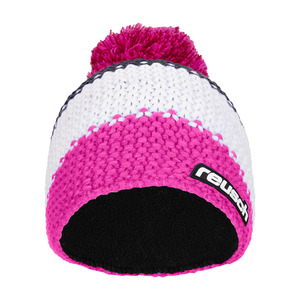 ロイシュ 2024 ニットキャップ ニット帽 ビーニー ボンボン クリムゾン×ノックアウトピンク 新品REUSCH ENZO BEANIE スキー スノーボード