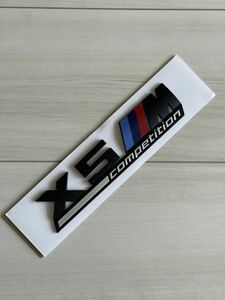 BMW X5M Competition エンブレム マットブラック　1個　艶消し　ステッカー シール　Mスポーツ　コンペティション