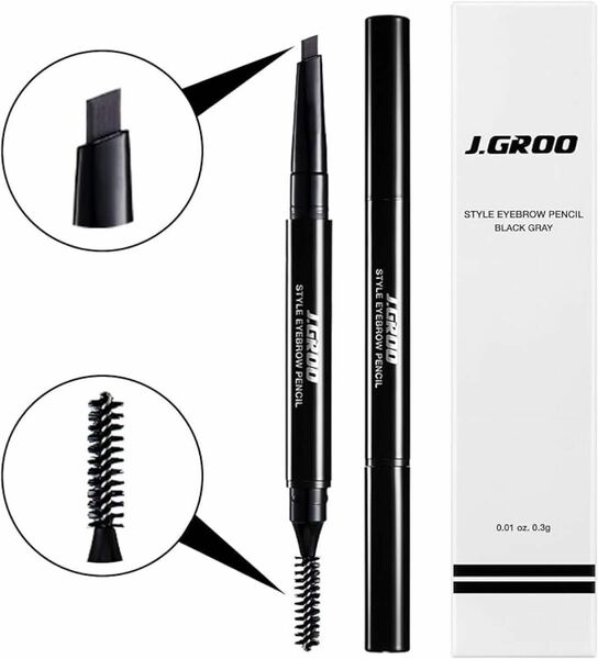 J.GROO（ジェイグルー） STYLE EYEBROW PENCIL （スタイル アイブロウペンシル ブラックグレイ）