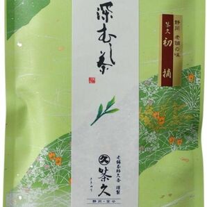 茶久 さきゅう 煎茶 茶久 初 摘 100g袋入り ×1本 一番茶 高級茶 緑茶 静岡県産 深蒸し茶 お湯出し 水出し