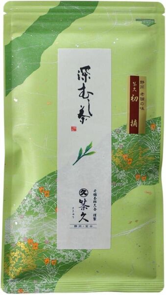 茶久 さきゅう 煎茶 茶久 初 摘 100g袋入り ×1本 一番茶 高級茶 緑茶 静岡県産 深蒸し茶 お湯出し 水出し