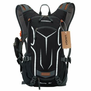 Lixada 防水自転車バッグ サイクリングバックとレインカバー 18L 通気性ハイキングキャンプ MTB マウンテンバイクバックパック ZCL1373