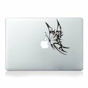 LDL497# MacBook ステッカー シール Swallowtail Butterfly 2 (13インチ)