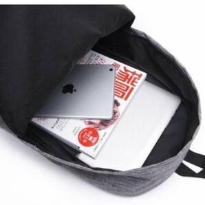 リュックサック ショルダーバッグ レディース メンズ バッグ キャンバス リュック かばん ブラック 鞄 シンプル 小物などの収納にの画像4