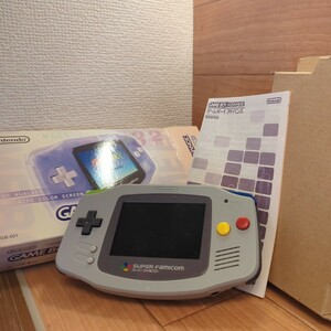 ゲームボーイアドバンス　LED交換品　スーパーファミコンカラー【美品】 GBA Nintendo