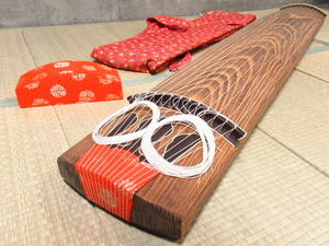  high class koto 13 string preeminence .. Japanese cedar carving ... on angle to coil lacqering .. storage sack / with cover traditional Japanese musical instrument koto control 6SS0215B-H10