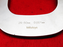 Mitutoyo ミツトヨ マイクロメーター 25-50mm 最小目盛0.001mm 測定器具 管理6B0220F-YP_画像3