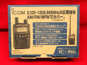 未使用品 ICOM アイコム 広帯域ハンディレシーバー IC-R6 受信機 管理6B0220Q-F1