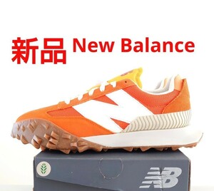 新品★New Balance UXC72 SB ニューバランス 厚底 ビッグNロゴ スニーカー オレンジ US8 26cm 国内正規品