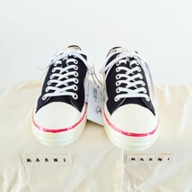 新品タグ付★MARNI GOOEY SNEAKER マルニ スニーカー 24cm 靴 手書き ロゴ マルニジャパン国内正規品 定価71500円_画像2