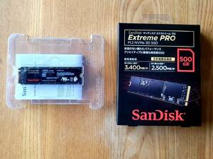 サンディスク SANDISK SDSSDXPM2-500G-J25 [サンディスク エクストリーム プロ M.2 NVMe 3D ソリッド ステート ドライブ 500GB]