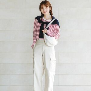 UNIQLO新品　ソフトコットンボーダーラウンドへムT