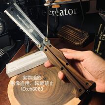 キャンプ用 BUTTERFLY SAW 超高品質 折りたたみのこぎり 軽量持ち運び便利 アウトドア 野外登山 収納セイズ16x5x1.5cm_画像3