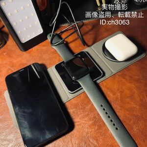 Magsafe(マグセーフ) 技術 3in1ワイヤレス充電 折り畳み式 15W 9vー2A apple iphone airpods iwatch