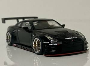 Kyosho 1/64 Nissan R35 GT-R NISMO GT3 Matte Black Customized Deep Rim ◆ 京商 1/64 R35 GT-R ニスモ カスタマイズ 深リム