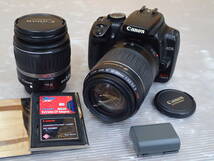 キャノン EOS KISS DIGITAL X レンズ2本 EF-S 18-55mm USM&EF 55-200mm USM　USED_画像1