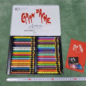 カランダッシュ 色鉛筆　CARAN D'ACHE カランダッシュ ネオカラー　7500　40色セット　中古品　s3/955