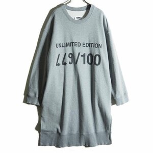 M7327z4 VMM6 MAISON MARGIELA mezzo n Margiela V 19AW UNLIMITED EDITION обратная сторона ворсистый тренировочный One-piece серый XS осень-зима 