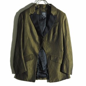 M7337h13 VMCQ Alexander McQueen Vlinen wool tailored jacket khaki / lady's fre address jacket spring 