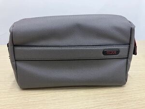 TUMI トラベルポーチ キャンバス グレー