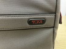 TUMI トラベルポーチ キャンバス グレー_画像2