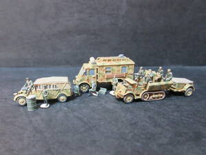 1/144完成品　ルノーAHS(無線指揮型) & U304(f)(2cmFlak搭載型) & sd.kfz.1 170VK(幌付き) 1944年西部戦線