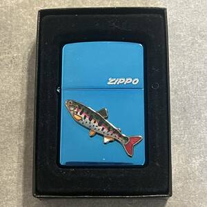 ZIPPO ジッポ ジッポー ヤマメ 本七宝 立体メタル ブルー　コレクション　青　2003 bule