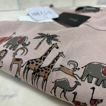 新品 タグ付き timothy 半袖 Tシャツ 綿100% レディース L 5分袖 ピンク_画像9