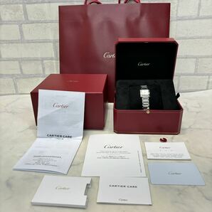 未使用 2024年2月購入 カルティエ CARTIER タンクフランセーズ SM WSTA0065 シルバー SS 箱・保証書付き 腕時計 レディース クォーツの画像1