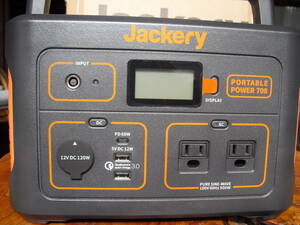 Jackery portable power supply *708: sleeping area in the vehicle, camp, disaster prevention 