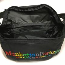【タグ付き】Manhattan Portage マンハッタン ポーテージ ウエストバッグ ショルダーバッグ CORDURA　/ ブラック【IK-01108】_画像5