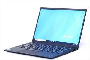 【1円～】2021年 Corei7モデル！軽量1.13㎏！ThinkPad X1 Carbon i7-1165G7 RAM16G SSD512G 14FHD Win10リカバリ