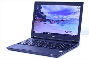 【1円～】Corei7 Office2021搭載!即戦力ノートPC!VersaPro VD VKH19/D-4 i7-8650U メモリ8G SSD256G 15.6TFT Win10 DVDマルチ ACアダプタ