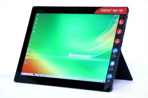 【1円～】バッテリー良好!12型QHD液晶搭載タブレットPC!Lenovo ideapad MIIX 700 520 m3-6Y30 RAM4G SSD256G Win10Home ACアダプタ