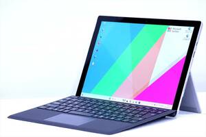 【1円～】Windows11 Office2021搭載！768g軽量タブレット！Surface Pro 5 m3-7Y30 RAM4G SSD128G 12.3PixelSense タイプカバー付属