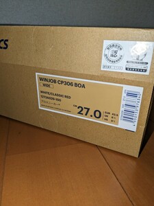 ASICS/アシックス ウィンジョブ CP306 安全靴 1273A029/27.0 BOA 未使用　新品