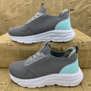  new goods lady's 24.0cm light weight thickness bottom slip-on shoes dado sneakers thickness bottom sneakers running shoes low cut sneakers navy osw3738