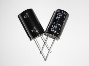  Nippon Chemi-Con height enduring pressure * electrolytic capacitor 450V 68μF 2 piece 