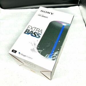 1円スタート 【美品、超希少な箱付き完品】動作確認済み SONY ワイヤレスポータブルスピーカー SRS-XB402G 黒 ソニー Google アシスタント