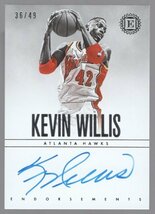 18-19 Panini Encased Kevin Willis Auto /49_画像1