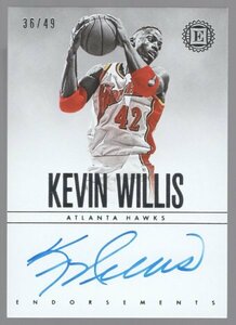 18-19 Panini Encased Kevin Willis Auto /49