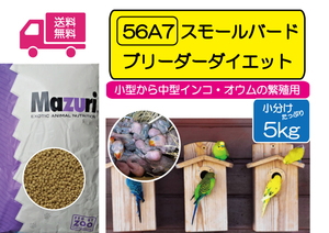 【期間限定SALE大特価】インコ繁殖用飼料 マズリ 56A7 スモールバードブリーダーダイエット 5ｋｇ